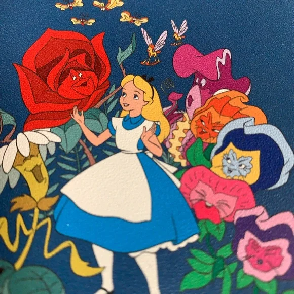 Loungefly Disney Blue Wallet with Gold Accents - Picture 3 of 7